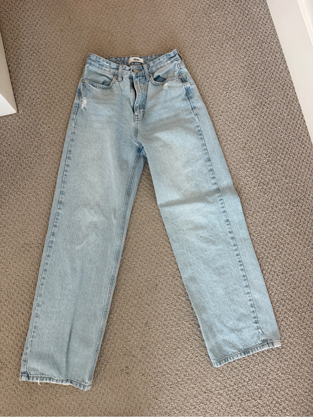 JBD Light Blue High-Rise Wide-Leg Jeans